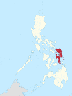 Map of the Philippines highlighting Eastern Visayas