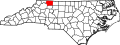 State map highlighting Surry County
