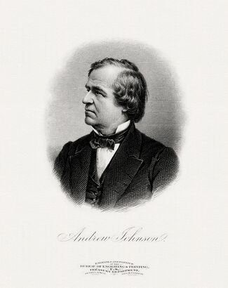 BEP engraved portrait of Johnson as President
