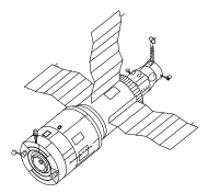 Basic orbital configuration of Salyut 6