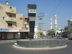 Monument in Kafr Qasim to the victims of the massacre in 1956.