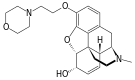 Chemical structure of pholcodine.