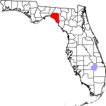 A state map highlighting Taylor County in the corner part of the state. It is medium in size.