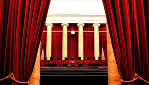 The interior of the United States Supreme Court