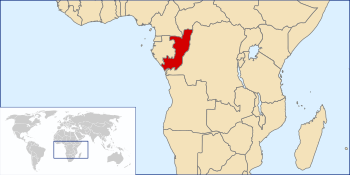 موقع جمهورية الكونغو