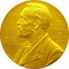 Front side (obverse) of the Nobel Prize® Medal for Physics presented to Edward Victor Appleton in 1947; photograph: David Monniaux, Appleton Tower, University of Edinburgh, 2005قالب:Puic