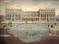 “Garden façade of the Palace of Versailles”, ca. 1675. Shown is the terrace that was later to become part of the Hall of Mirrors.