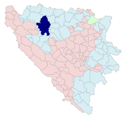 موقع باينا لوكا (البلدية) في جمهورية سرپسكا.