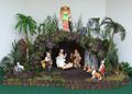 A Nativity Creche made by Bill Egan of Florida, 21st century.
