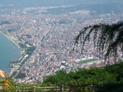 View of Ordu from Boztepe hill