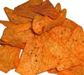 Nacho cheese Doritos, like many popular snack foods, contain Yellow 6, Yellow 5 and Red 40 synthetic food colour.