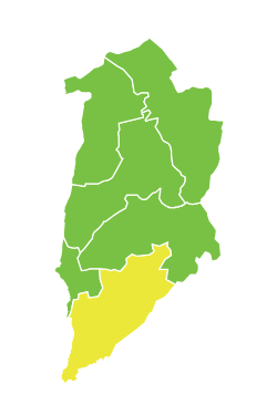 موقع ناحية مركز فيق في محافظة القنيطرة.