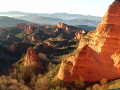 Panoramic view of Las Médulas, Spain