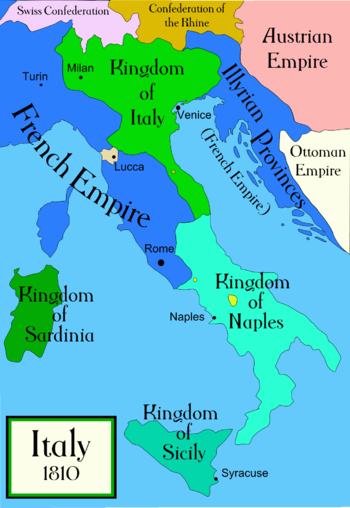Location of إيطاليا