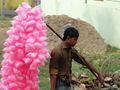 Cotton candy vendor, Bangladesh