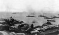 The German fleet off Chile in November 1914 after the Battle of Coronel