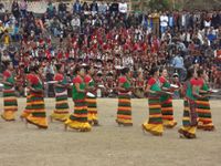 The Hornbill Festival, Kohima, Nagaland. The festival involves colourful performances, crafts, sports, food fairs, games and ceremonies.[7]