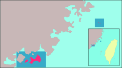 Taiwan ROC political division map Kinmen County.svg