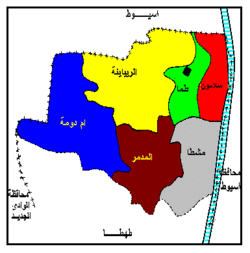 موقع نجع النزالي في مركز طما، محافظة سوهاج