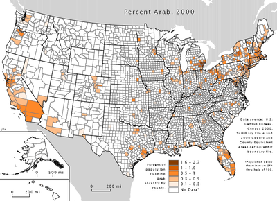 Census Bureau 2000, Arabs in the United States.png