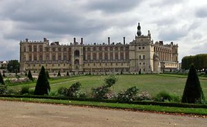 Image of the exterior of the Chateau, with later additions to the site