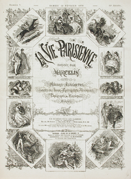 Parisian Life (1876) wood engraving (34.7 x 27.15 cm) Los Angeles County Museum of Art