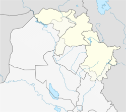 موقع دربندخان على خريطة العراق