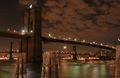 Brooklyn Bridge at night in 2005