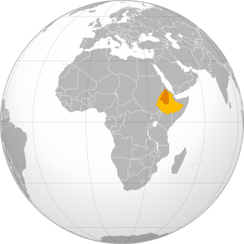 الإمبراطورية الإثيوپية خلال حكم منليك الثاني.