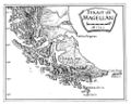 A map of the Strait of Magellan