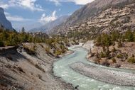 Marshyangdi Valley – There are many such valleys in the Himalaya created by glacier flows.