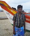 An Indian fisherman in Chennai