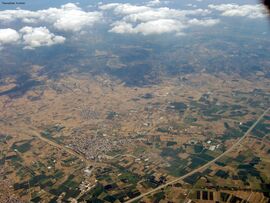 An aerial picture of Lagkadas.