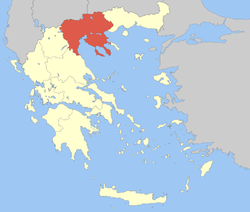 مقدونيا الوسطى Central Macedoniaموقع