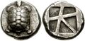 Aegina coin type, incuse skew pattern, c. 456/45–431 BC