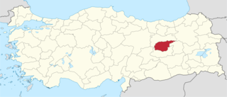 موقع محافظة تونج‌ايلي في تركيا