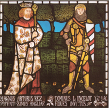 William Morris King Arthur and Sir Lancelot, (1862)