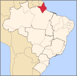 موقع ولاية الأمازون في البرازيل