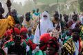 أمير كانو وفي الوسط وادو بابيرو خلال الاحتفال باول أيام عيد الاضحى في نيجيريا