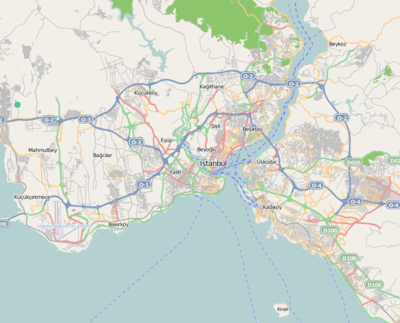 Location map Turkey Istanbul