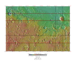 Topographical map of Aeolis quadrangle