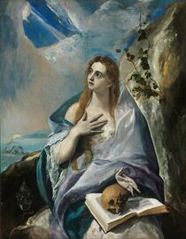 Penitent Magdalene (ح. 1576 – 1578) by El Greco
