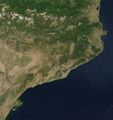 صورة بالقمر الصناعي لكتالونيا