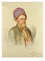 Amedeo Preziosi: Mustapha, moslem from Batum, painting, 1852ح. 1852