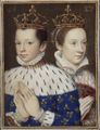 ماري (عمرها 16) وفرانسيس الثاني (عمره 15) بعد تتويجه ملكاً لفرنسا عام 1559