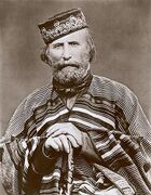 Giuseppe Garibaldi, one of Italy's "fathers of the fatherland"