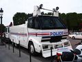 Water cannon of the French National Police deployed to prevent rioting following Nicolas Sarkozy's election, May 6, 2007