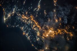 ISS-36 Night-time view of southwestern Saudi Arabia