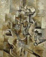Georges Braque (1882-1963), Violin and Candlestick (1910), San Francisco Museum of Modern Art