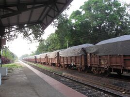 Train carrying iron ore to Marmagao Port, Vasco
